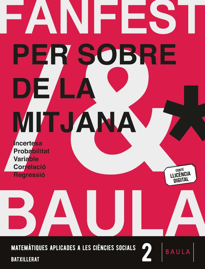✅ MATEMATIQUES APLICADES CCSS 2ºBACH CATALUÑA 23 FANFEST I AA,VV I BAULA I 9788447950164
