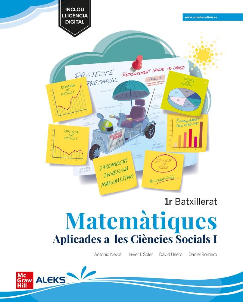 ✅ MATEMATIQUES CCSS 1ºNB CATALAN 22 MEDITERRANIA LOMLOE I NEVOT,ANTONIO, SOLER,JAVIER, ROMERO,DANI I MCGRAW-HILL I 9788448634964