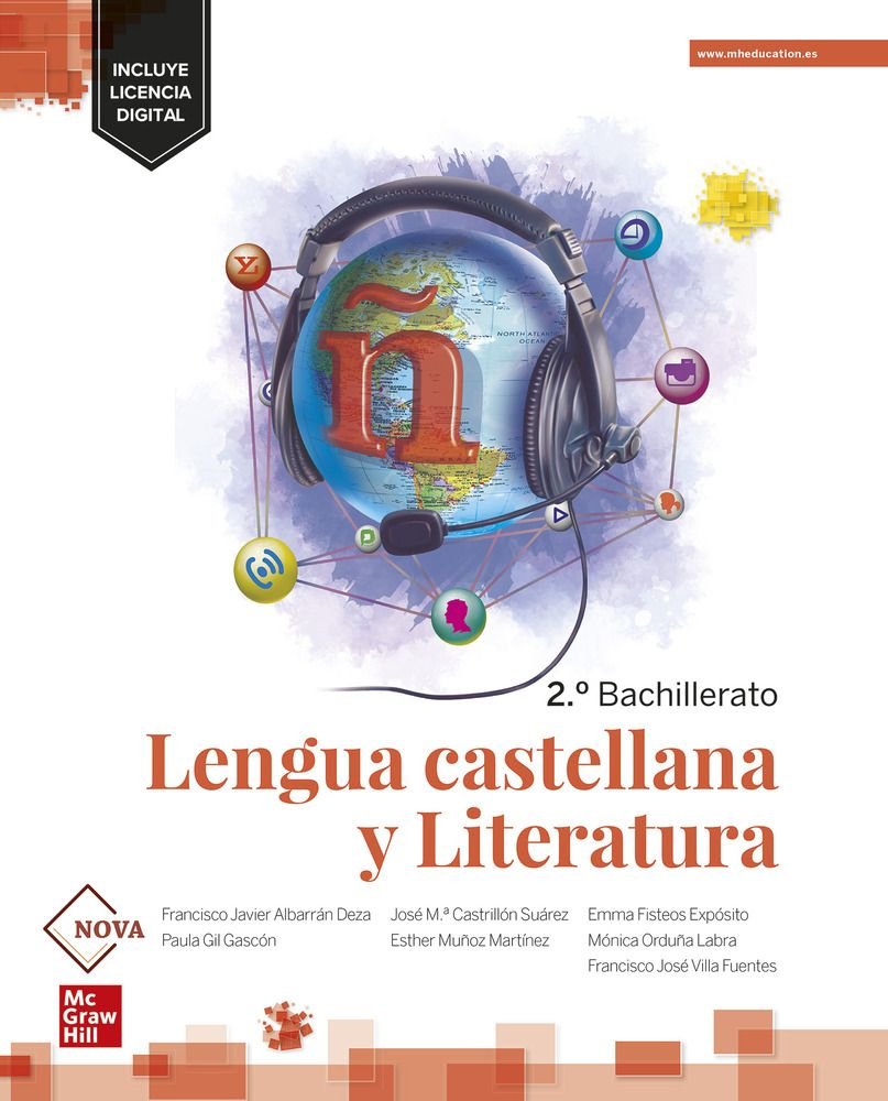 ✅ LENGUA CASTELLANA Y LITERATURA 2ºBACH NOVA 23 LOMLOE I CASTRILLON I MCGRAW-HILL I 9788448640538
