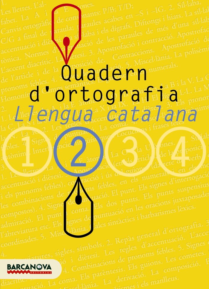 Quadern d'ortografia 2 | Varios autores | 9788448917111 (BARCANOVA EDITORIAL (CATALUÑA))