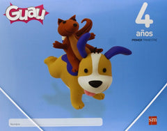 GUAU 4AÑOS 1oTRIMESTRE 13 MEC SMGLO04EI | AA,VV | 9788467560725 (Sm)