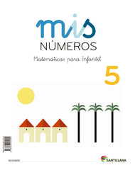 MIS NUMEROS 5 (CUAD+ALBUM) 5AÑOS 13 SANMAT05EI | AA,VV | 9788468015255 (Santillana)