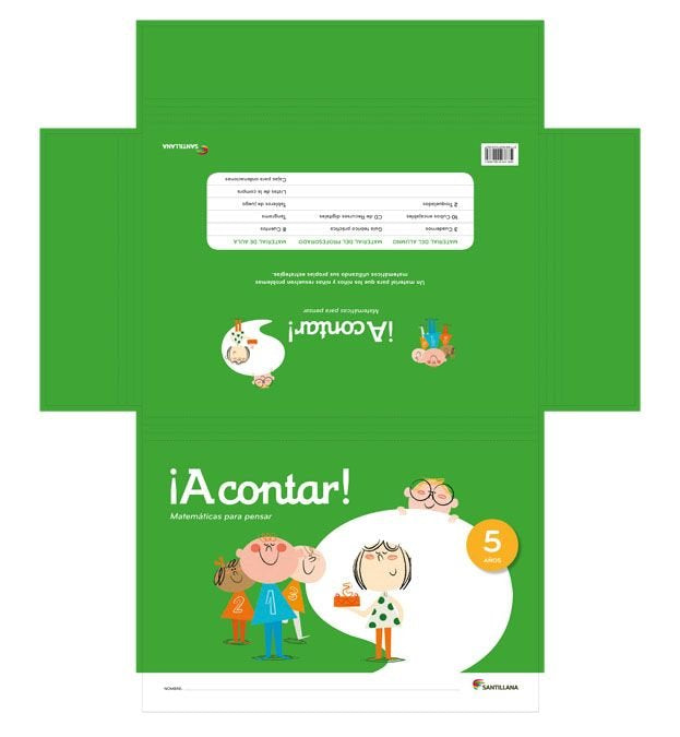 MATEMATICAS A CONTAR 5AÑOS EI 15 MATEMAT,P,PENSAR SANMAT05EI | AA,VV | 9788468029382 (Santillana)
