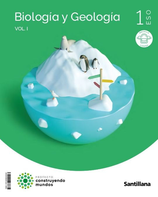 BIOLOGIA Y GEOLOGIA MOCHILA LIGERA 1ºESO CONSTRUYENDO MUNDOS | Varios autores | 9788468049403 (SANTILLANA)