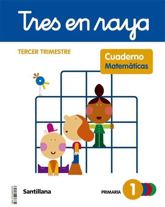 CUAD,MATEMATICAS 3 1oEP 22 TRES EN RAYA | AA,VV | 9788468081397 (Santillana)