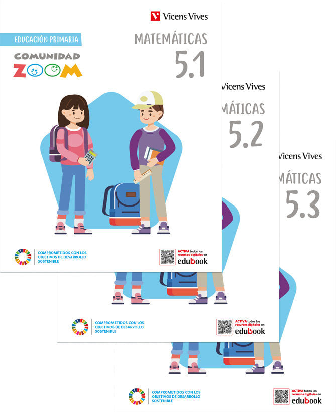 Matemáticas 5 (5.1 - 5.2 - 5.3) Comunidad Zoom | Varios autores | 9788468282848 (Vicens Vives)