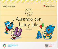 APRENDO CON LILO Y LILA CUADERNO 3 EI4 22 | | 9788468282879 (Vicens Vives)