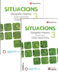 Situacions 3. Geografia i Història. Llibre de consulta i quadern d'aprenentatge | Varios autores | 9788468285191 (VICENS VIVES)
