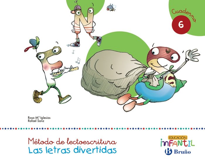 LETRAS DIVERTIDAS CUAD,6 EI 5AÑOS 16 LECTOESCRITURA | AA,VV | 9788469611494 (Bruño)