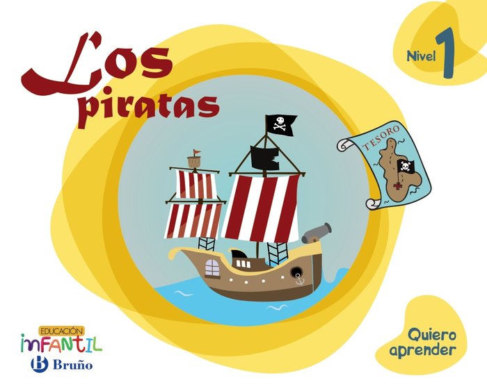 QUIERO APRENDER 1 LOS PIRATAS 3AÑOS EI 16 | Varios Autores | 9788469613719 (Bruño)