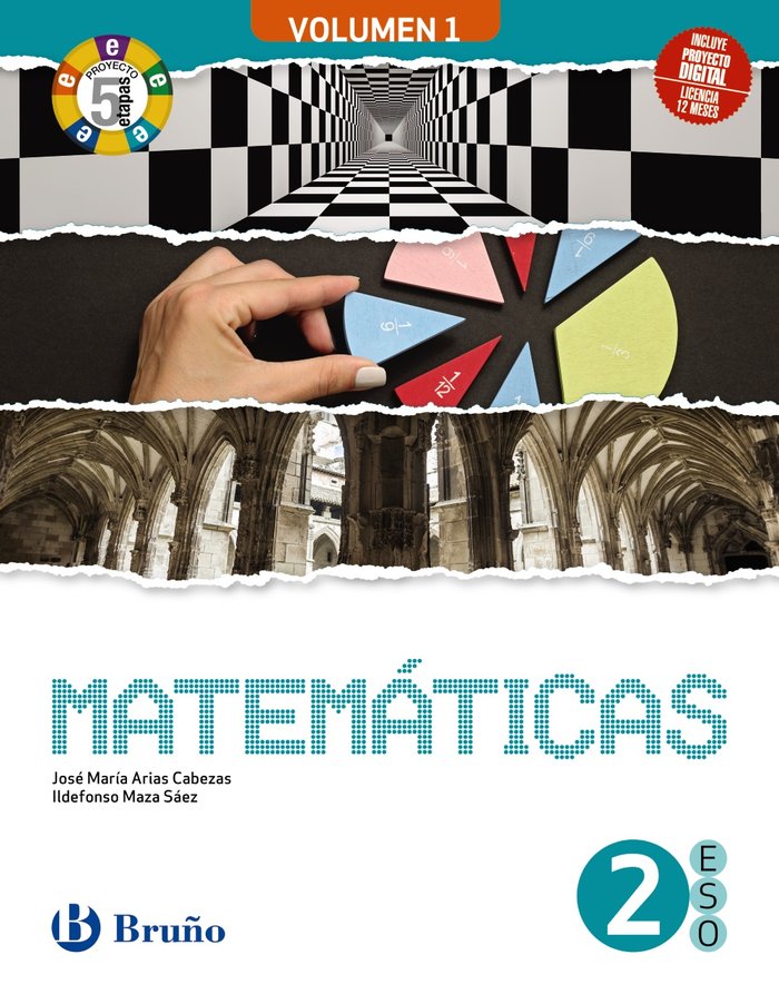 Matemáticas 2ºESO 3 volúmenes Proyecto 5 etapas | Varios autores | 9788469634004 (BRUÑO)
