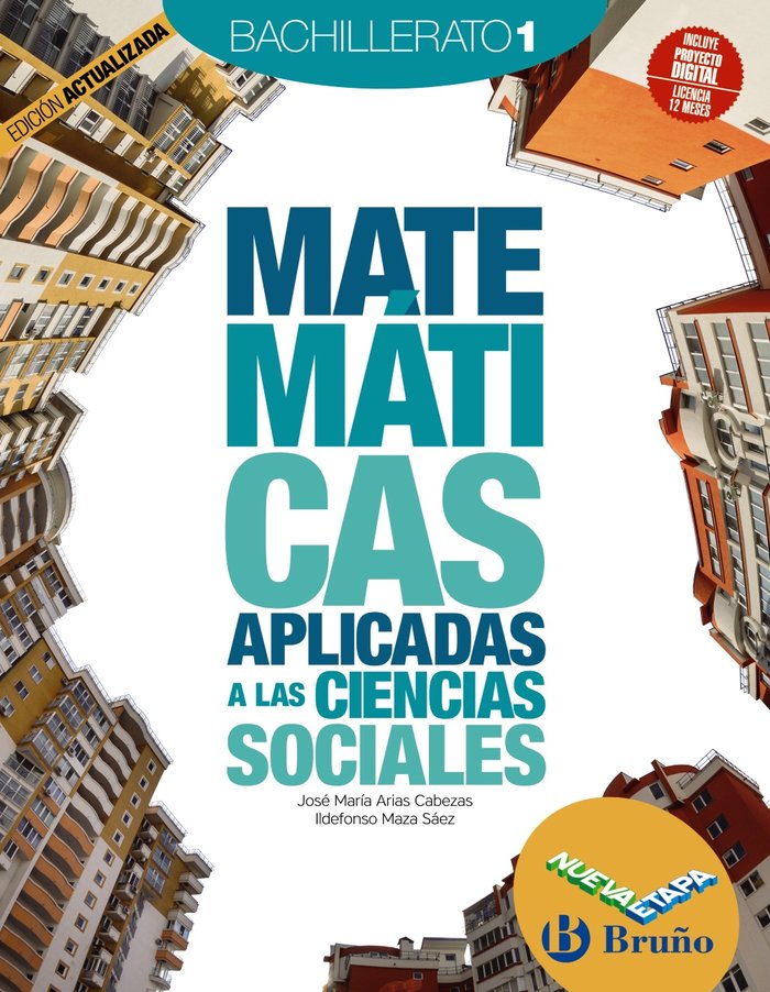 ✅ MATEMATICAS CC,SOCIALES 1ºBACH 23 I ARIAS CABEZAS, JOSE MARIA/MAZA SAEZ, ILD I BRUÑO I 9788469634578