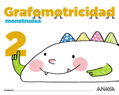 GRAFOMOTRICIDAD MONSTRUOSA 2 EI 17 | AA,VV | 9788469829851 (Anaya Texto)