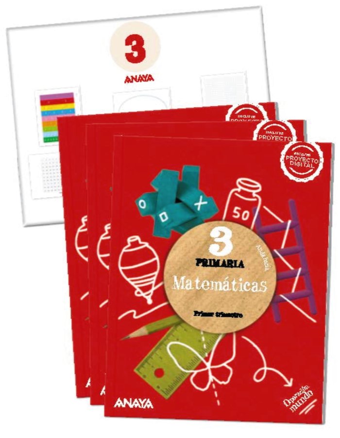 Matemáticas 3. (Incluye material manipulativo) | Varios autores | 9788469899717 (Anaya Texto)