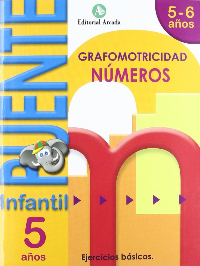 PUENTE INFANTIL 5-6AÑOS NUMEROS GRAFOMOTRICIDAD 2012 | AA,VV | 9788478875566 (Nadal Arcada)