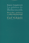 PALABRA BEHEMOTH DERECHO POLITICA Y ORDEN INTERNACIONAL - 9788481647433