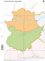 Mapas mudos Extremadura político CUMIO envío rápido