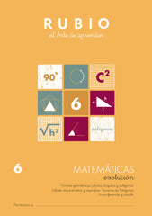 CUADERNO MATEMATICAS 6 RUBIO EVOLUCION FORMAS GEOMETRICAS P - 9788485109852