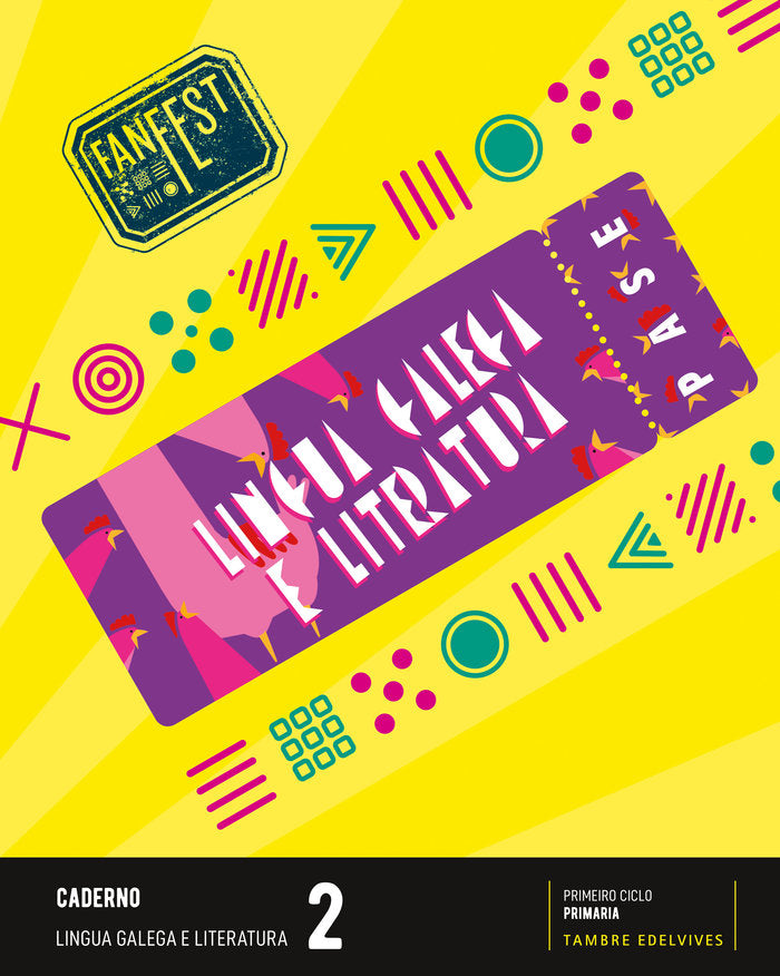 CADERNO LINGUA GALEGA 2º de Primaria GALICIA 23 FANFEST | AA,VV | 9788490465684 (Tambre Edelvives)
