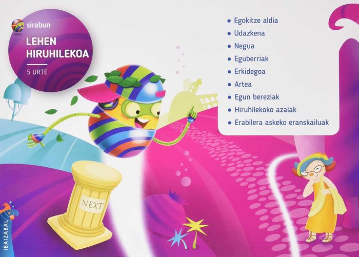 SIRABUN 5 URTE EI P,VASCO 16 IBAGLO05EI | AA,VV | 9788491061496 (Ibaizabal Edelvives)