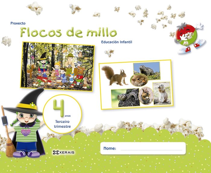 FLOCOS DE MILLO 4ANOS 3oTRIM, 18 GALICIA | AA,VV, | 9788491213482 (Editorial Xerais De Galicia)