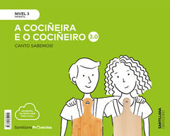 CUANTO SABEMOS 3,0 3 COCINEROS 5AÑOS GALLEGO 19 | AA,VV | 9788491850915 (Obradoiro Santillana)