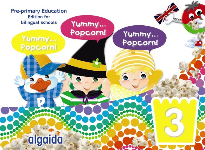 YUMMY POPCORN 3AÑOS INGLES GOLBALIZADO 22 | Varios Autores | 9788491895855 (Algaida Editores Texto)