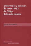 INTERPRETACION Y APLICACION DEL CANON 10953 CODIGO DERECHO - 9788498360769