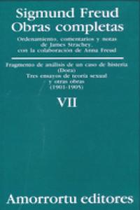 OBRAS COMPLETAS FREUD VII FRAGMENTO DE ANALISIS DE UN CASO - 9789505185832