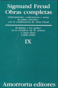 DELIRIO Y LOS SUEÑOS EN LA GRADIVA O,C,TOMO 9 | FREUD,SIGMUND | AMORRORTU EDITORES S,A, | 9789505185856