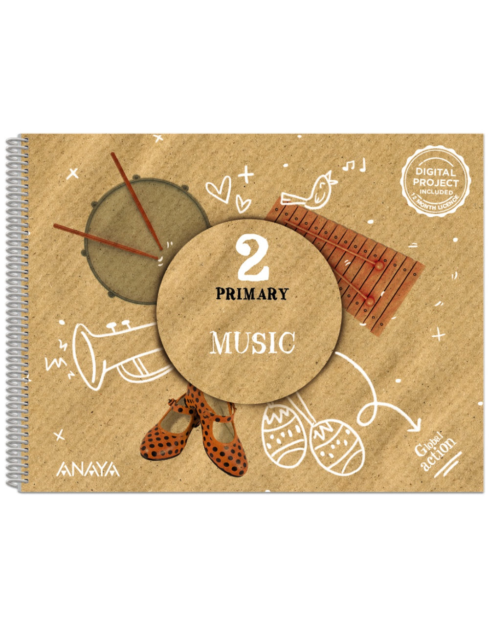 Music 2. Pupil's Book (2º Primaria) Global Action | Varios autores | 9788414313350 (ANAYA TEXTO)