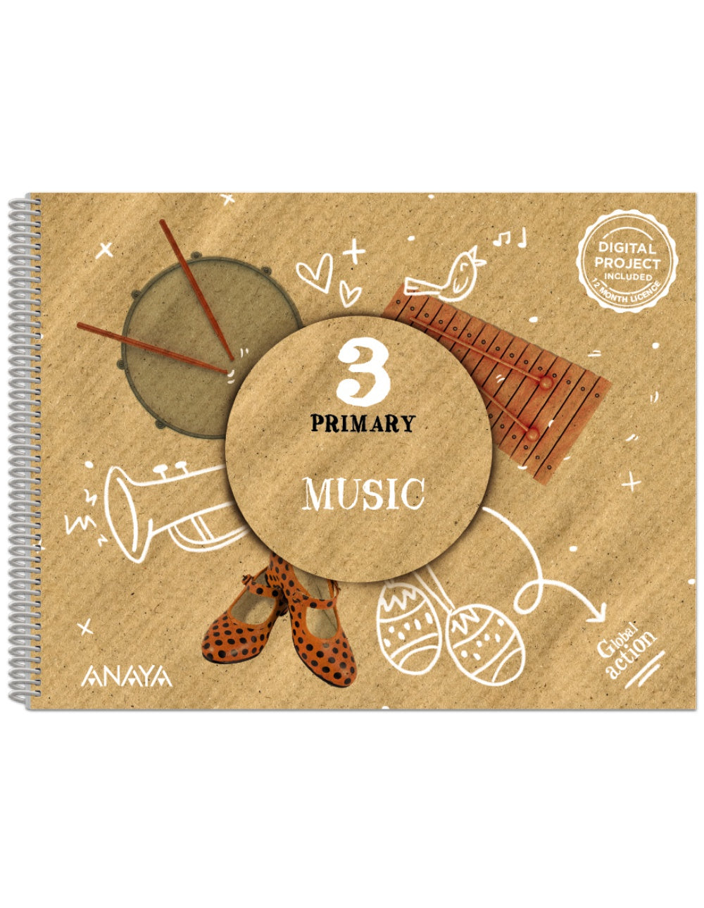 Music 3. Pupil's Book (3º Primaria) Global Action | Varios autores | 9788414313398 (ANAYA TEXTO)