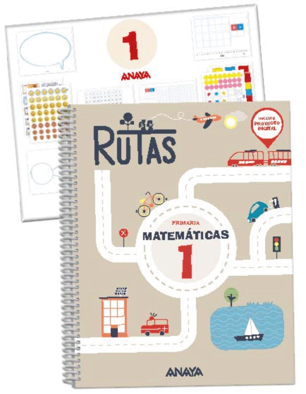 Matemáticas 1. RUTAS. (Incluye material manipulativo) (1º Primaria) RUTAS | Pellicer Iborra, Carmen | 9788469893821 (ANAYA TEXTO)