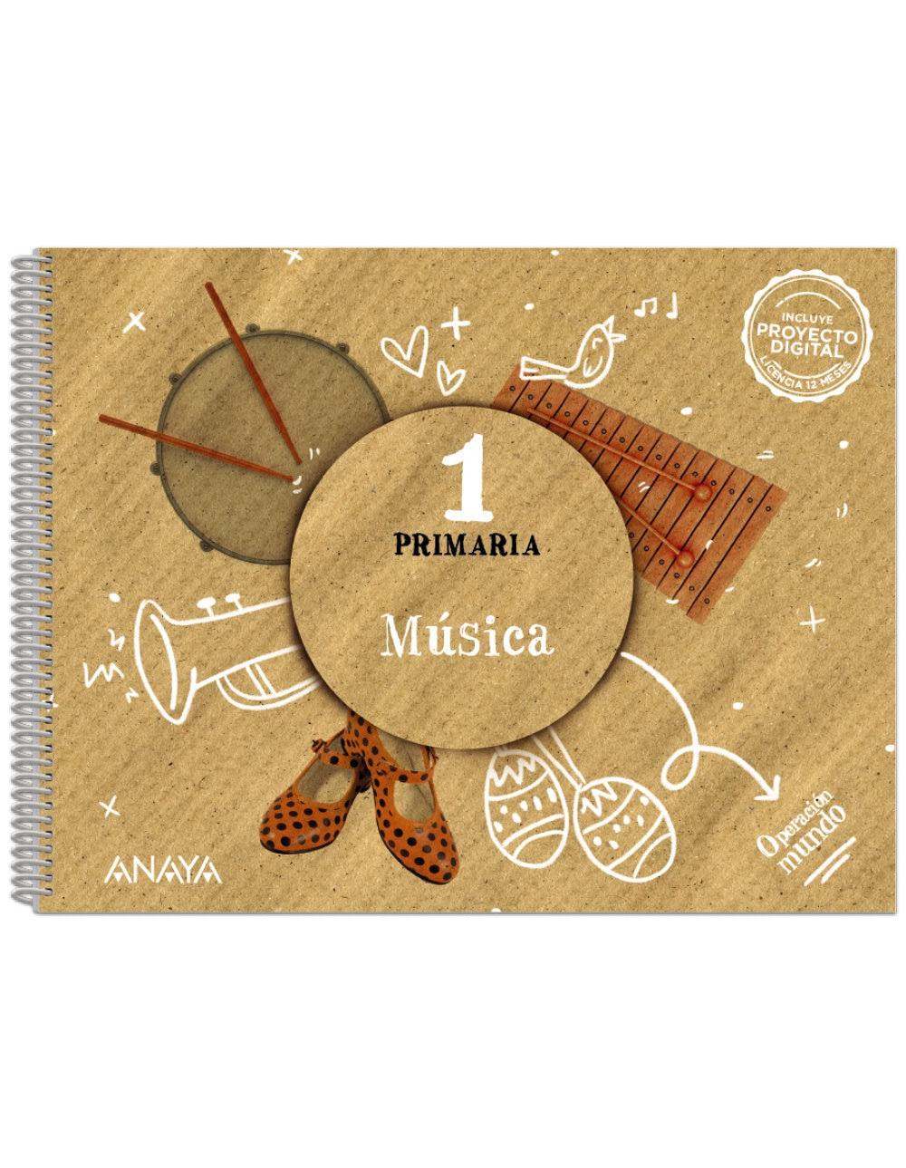 Música 1. (1º Primaria) Operación Mundo | Varios autores | 9788469896921 (ANAYA TEXTO)