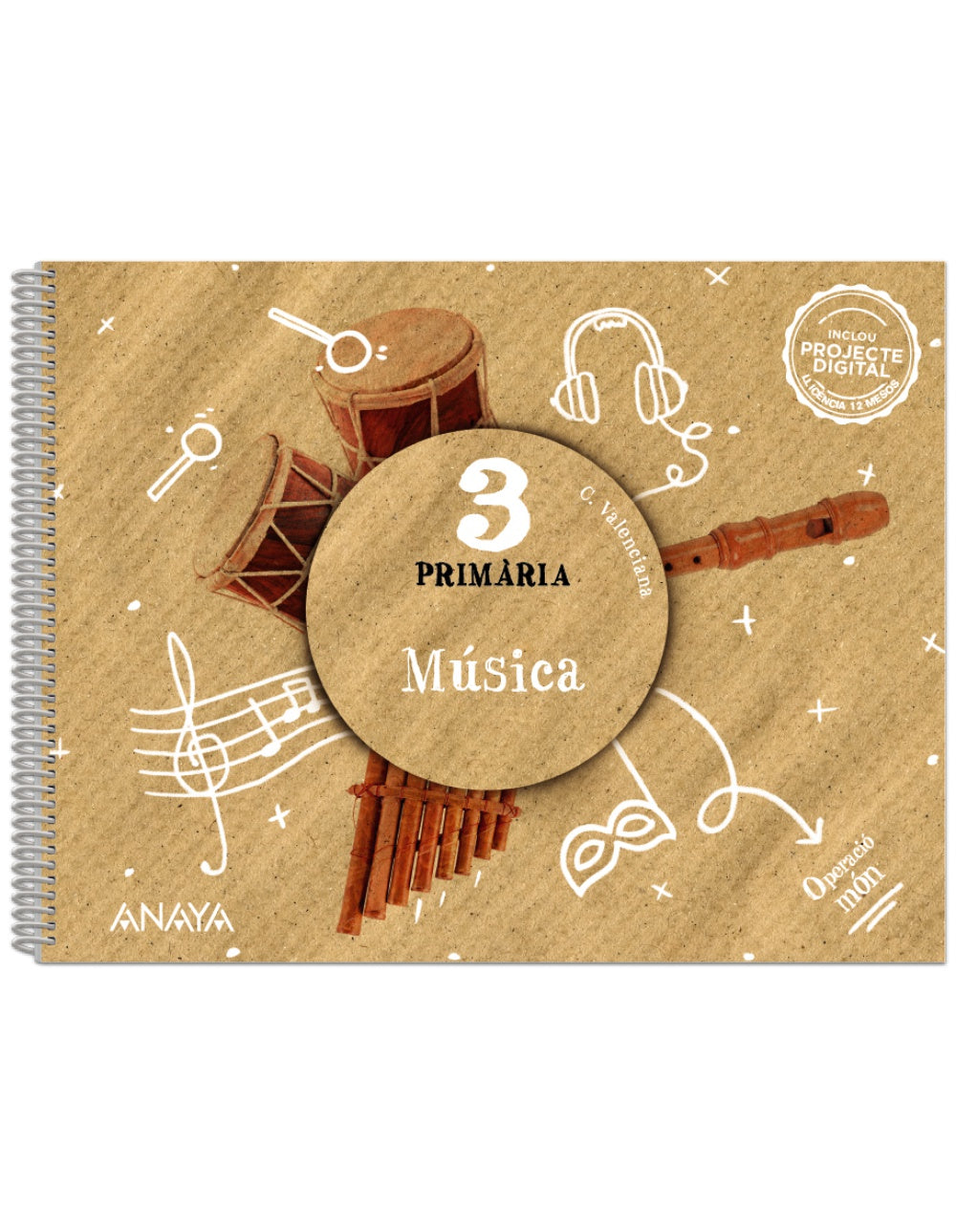 Música 3. (3º Primaria) Operació món | Varios autores | 9788414301661 (ANAYA TEXTO)