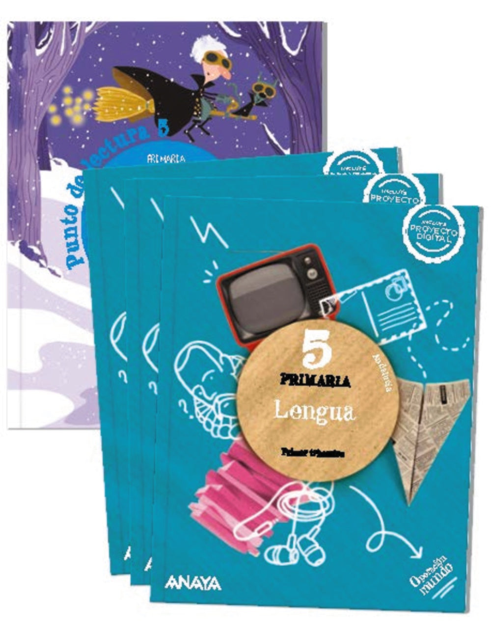 Lengua 5. (Incluye Punto de lectura 5.) (5º Primaria) Operación Mundo | Varios autores | 9788414302033 (ANAYA TEXTO)