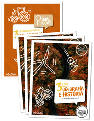 Geografía e Historia 3. (Trimestres + Dual Focus) (3º ESO) Operación Mundo | Varios autores | 9788414307243 (ANAYA TEXTO)