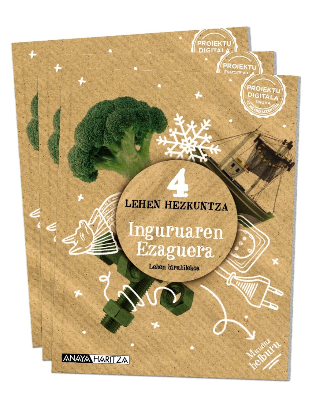 Inguruaren ezaguera 4 (4º Primaria) Mundua helburu | Varios autores | 9788414320822 (ANAYA TEXTO)