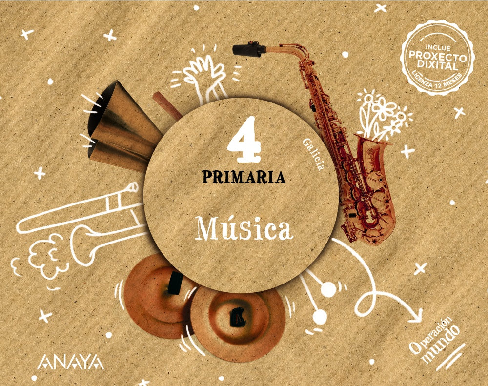 Música 4 (4º Primaria) Operación Mundo | Varios autores | 9788414321577 (ANAYA TEXTO)