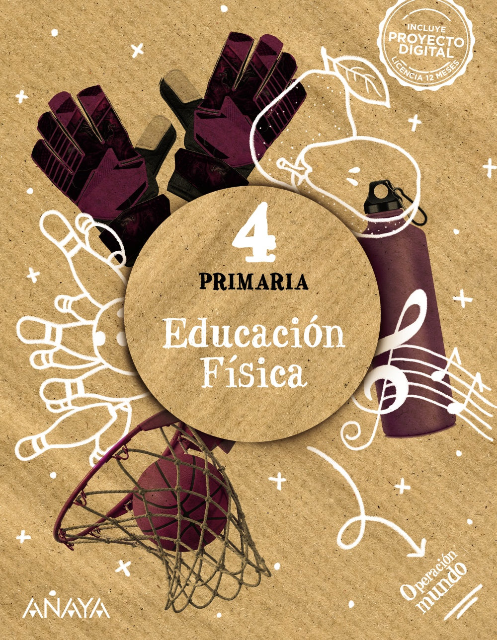 Educación Física 4 (4º Primaria) Operación Mundo | Varios autores | 9788414321744 (ANAYA TEXTO)