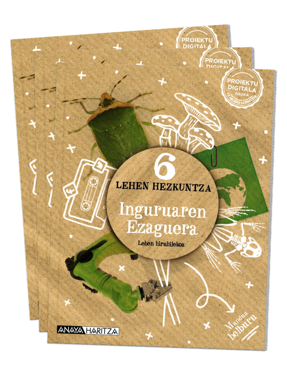 Inguruaren ezaguera 6. (6º Primaria) Mundua helburu | Varios autores | 9788414323342 (ANAYA TEXTO)