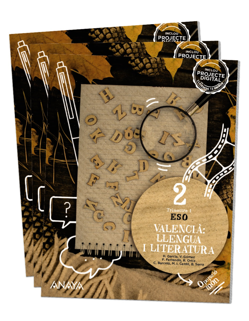 Valencià: llengua i literatura 2 (2º ESO) Operació món | Varios autores | 9788414324639 (ANAYA TEXTO)