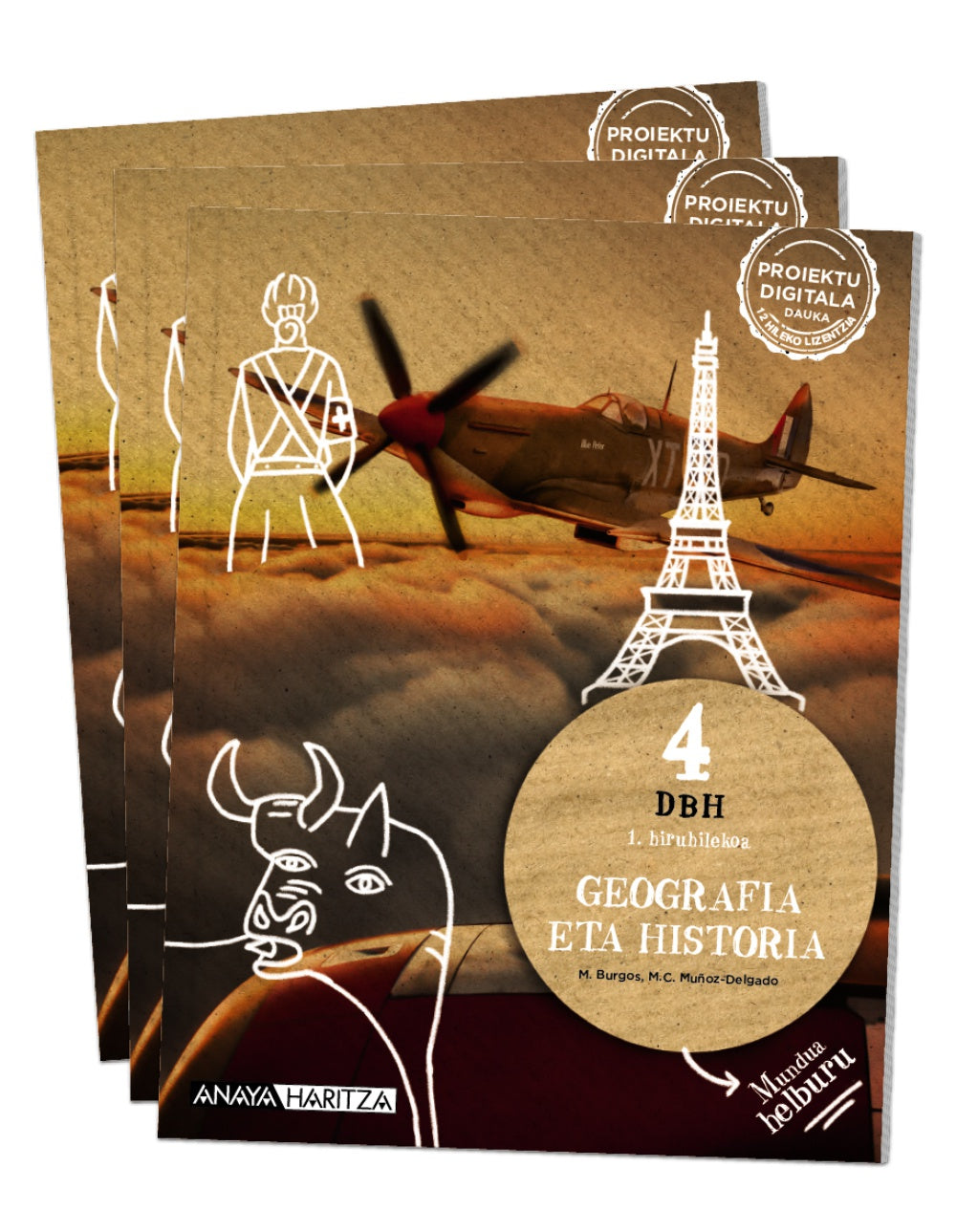 Geografia eta Historia 4 (4º ESO) Mundua helburu | Varios autores | 9788414328033 (ANAYA TEXTO)