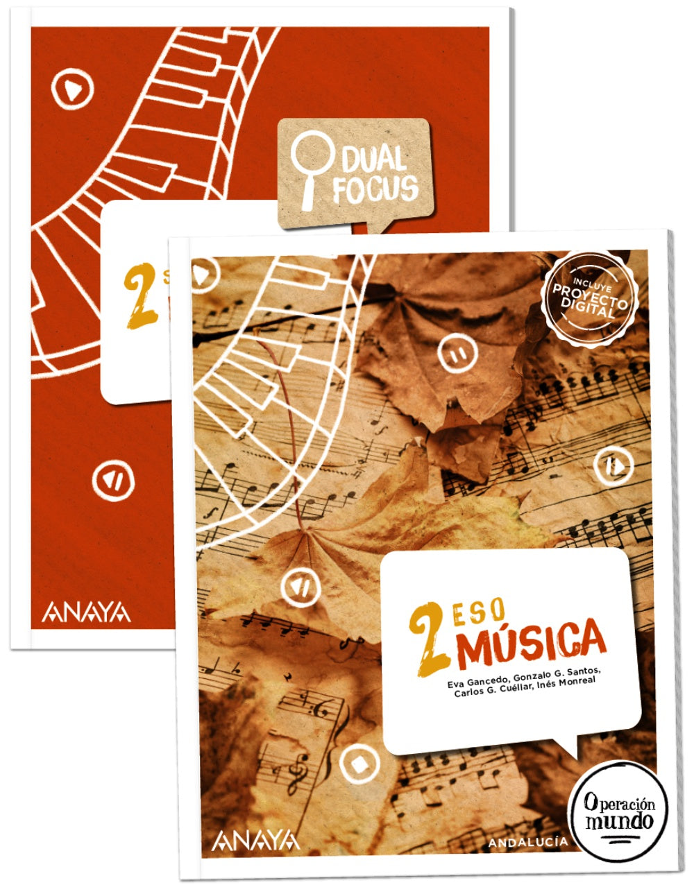 Música 2. + Dual Focus Music (2º ESO) Operación Mundo | Varios autores | 9788414328675 (ANAYA TEXTO)