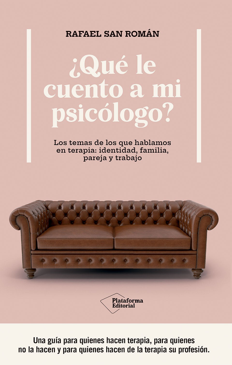 ¿Qué le cuento a mi psicólogo?: Los temas de los que hablamos en terapia: identidad, familia, pareja y trabajo (Plataforma Editorial S.L.) 9788410243439