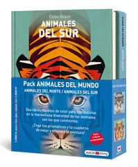 Pack Animales del mundo: Animales del norte / Animales del sur (Maeva Ediciones) 9788410260443