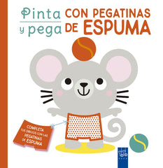 Pinta y pega con pegatinas de espuma. Rojo. YOYO (Yoyo) 9788408250456