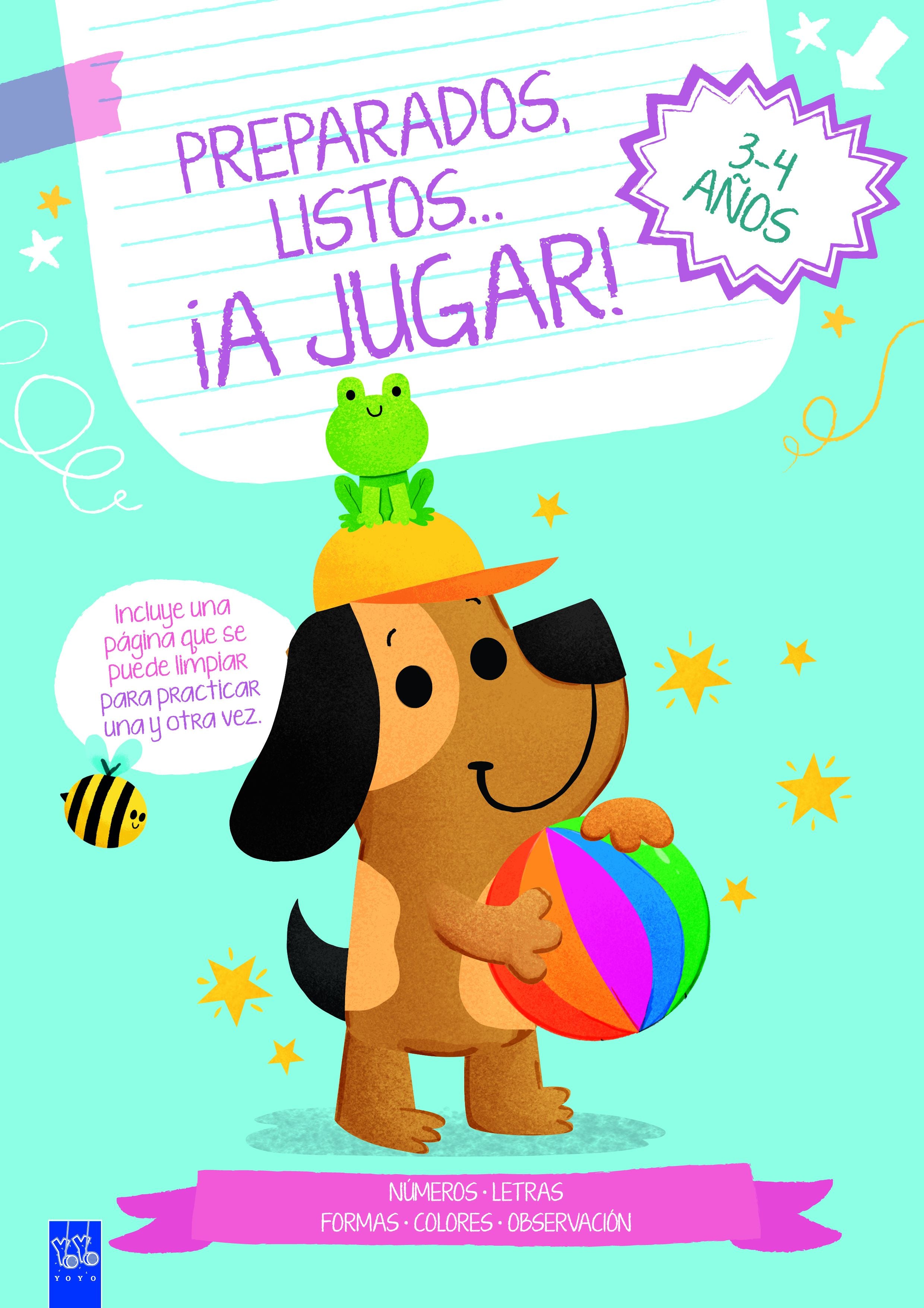 Preparados, listos... ¡a jugar! 3-4 años azul. YOYO (Yoyo) 9788408283935
