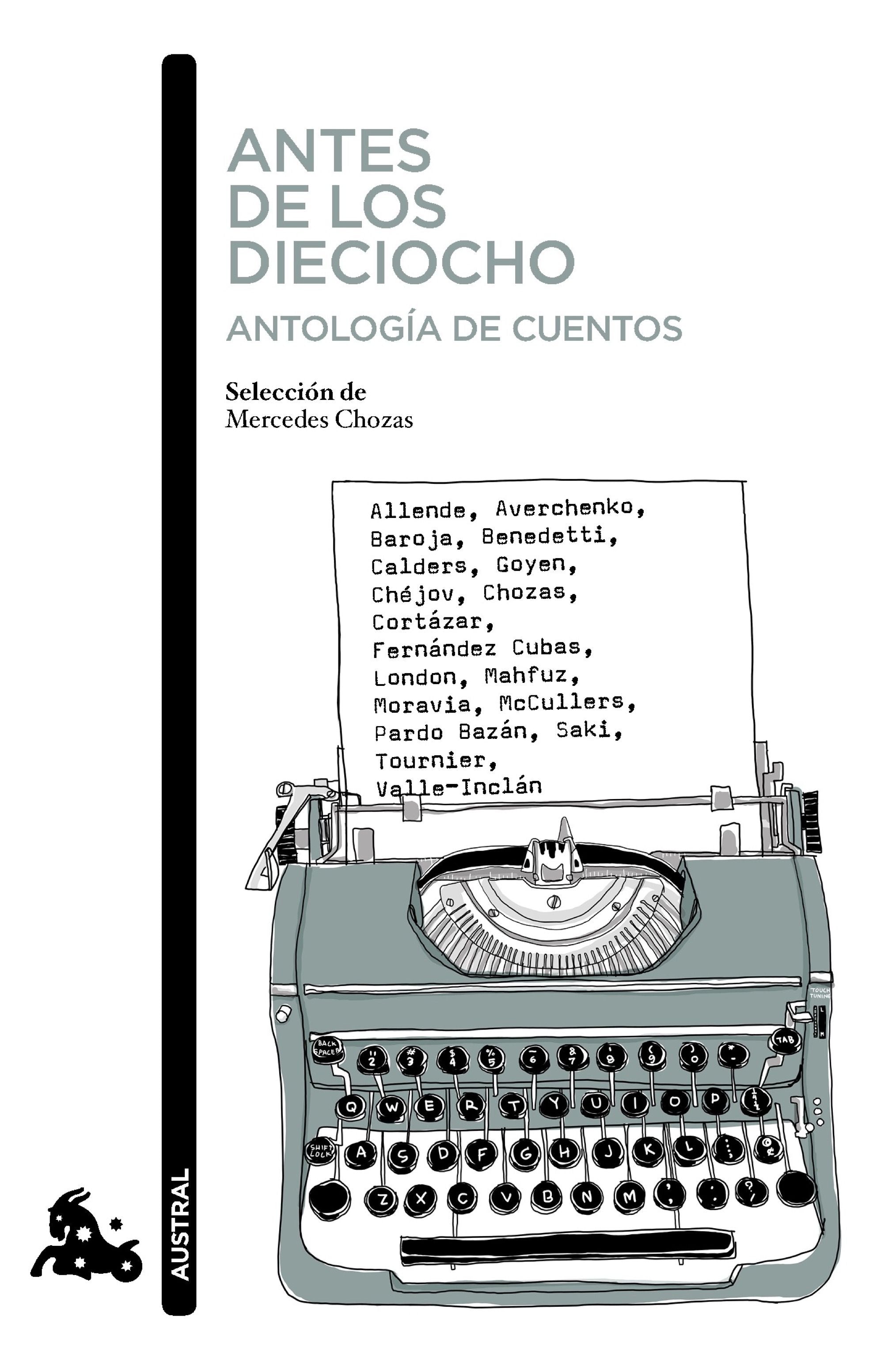 Antes de los dieciocho. Antología de cuentos. AA. VV. (Austral) 9788408244394