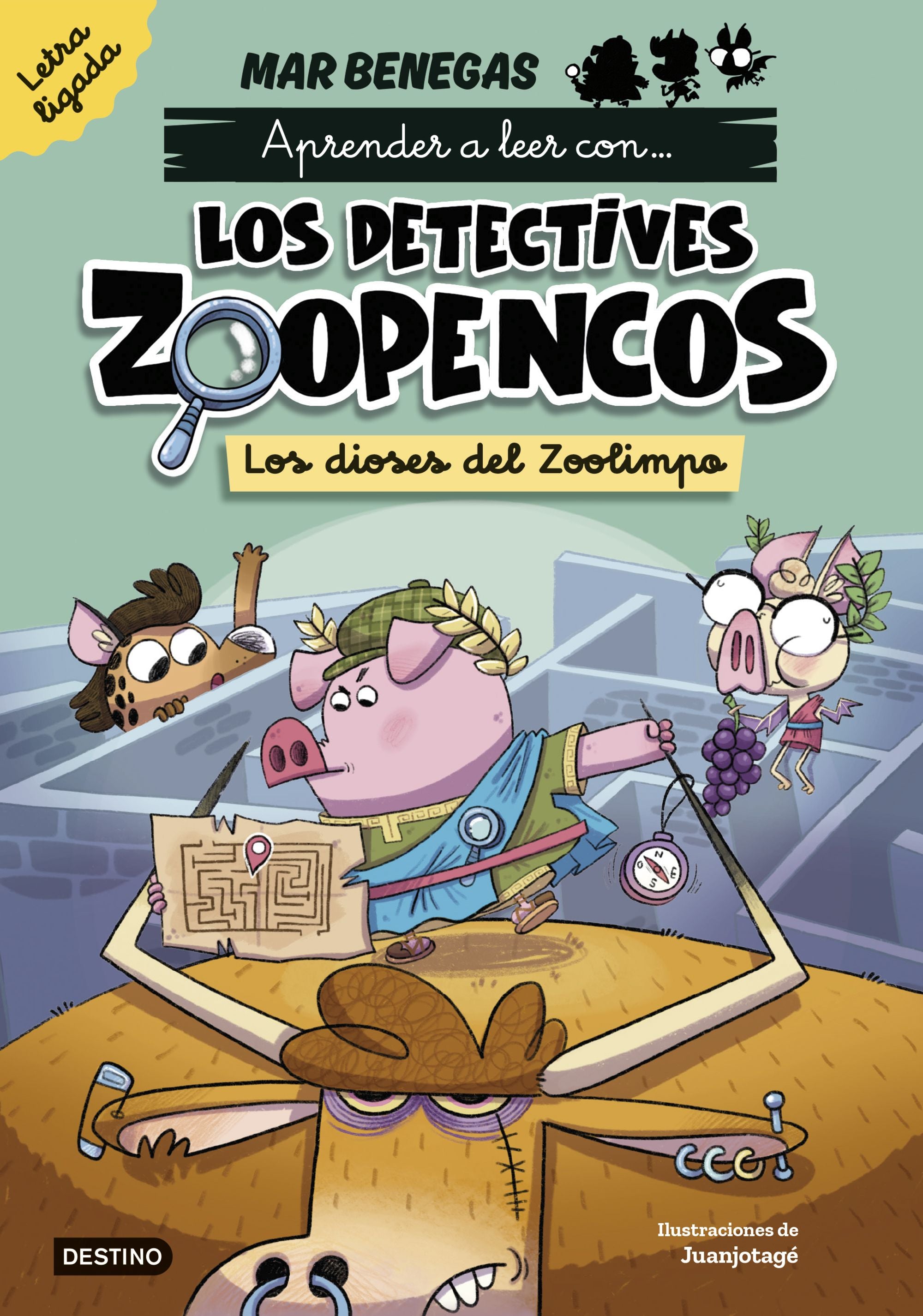 Aprender a leer con... Los Detectives Zoopencos Letra ligada 2. Los dioses del Z: En letra LIGADA para aprender a leer (libros para niños a partir de 5 años). Elige tu propia historia. Mar Benegas (Destino Infantil & Juvenil) 9788408318026